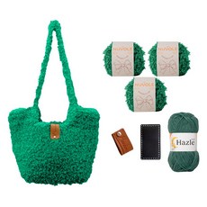 yarna 누볼레 숄더백 세트, 7 그린(누볼레), 716(헤이즐), 1세트