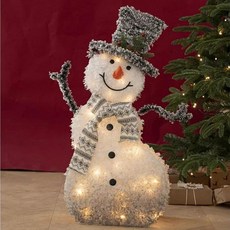 Lovely Farm聖誕雪人燈飾裝飾燈泡擺飾, 白色, 1個