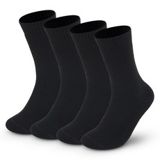 Whitewolf 刷毛絨毛冬季登山工作襪, 黑色, 4套