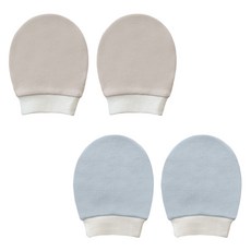 BABY&I 嬰幼兒生物水洗防抓手套2件組