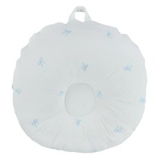 ROTOTO bebe 嬰幼兒用Duralon防溢奶枕 + 枕套組, 蝴蝶結