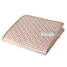 이한일 코지체크 탄소 침대용 AI 카본 전기매트, 브라운, 더블(150 x 200 cm)