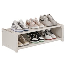 Khohimo 鞋子收納架 玄關收納 2層 4W359, 白色, 1個