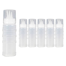 LivingFamily 可裁剪三孔醬料瓶, 300ml, 6個