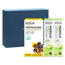 MOTHERNEST 蜂膠Max 60顆 + 麥盧卡蜂蜜蜂膠噴霧 30ml x 2入 + 藥盒組, 1套, 單一商品, 60錠