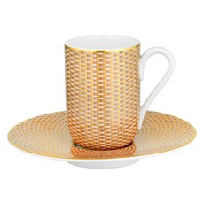 Raynaud Limoges Trejo 濃縮咖啡杯與杯碟組, 1套, 米色