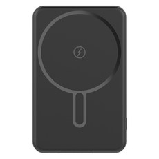 스마텍 PD 20W 초슬림 맥세이프 보조 배터리 5000mAh C타입, 블랙, STPB-MP5