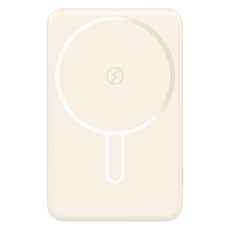 스마텍 PD 20W 초슬림 맥세이프 보조 배터리 5000mAh C타입, 베이지, STPB-MP5