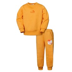 Uravi 兒童刷毛大學T + 束口褲