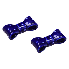 Rina Blue 陶瓷蝴蝶結筷架, 藍色, 2個