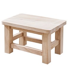 사각 미니 보조 간이 원목스툴 HG499, 오크, 1개