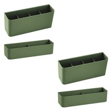 Block Mart 壁掛式黏貼雨傘架 雙件組, 綠色, 2套