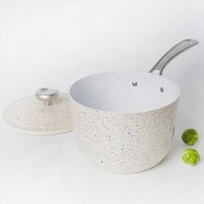 WingPla 電磁爐頂級鑄鐵鍋, 米色斑點, 1個, 18cm