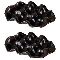 마켓피오 주방 세라믹 계란트레이, 타입 2, 2개