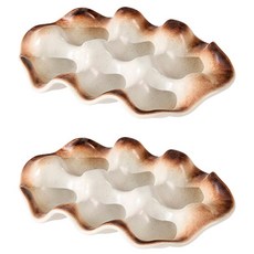 Market Pio 廚房陶瓷雞蛋托盤, 2個, 類型3