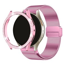 SPACE SHIELD Galaxy Watch Double Shine 水鑽防撞保護殼, 玫瑰粉