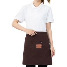 I'M PANDA 半身圍裙, 深棕色, 1個