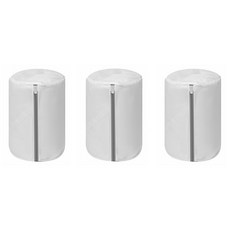 前程似錦 拉鍊洗衣袋 圓筒型, 灰色, 3個