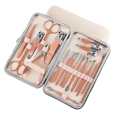 Kingsroad 美甲修足指甲剪19件組, 1套, 象牙白