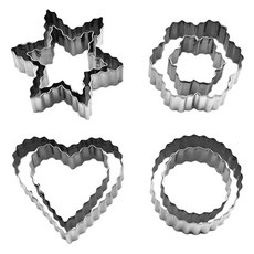 Kooleepool 不鏽鋼餅乾模具基本8件組, 1套, 單一顏色