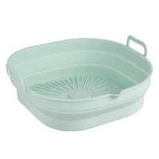 plala 矽膠折疊氣炸鍋容器, 薄荷綠, 1個