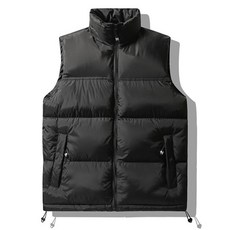 男款撞色冬季保暖鋪棉背心