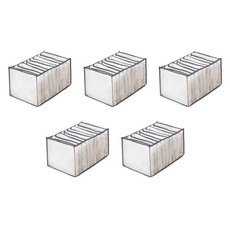 withWIN 칸칸이 의류 파티션수납함 대형, 그레이, 5개