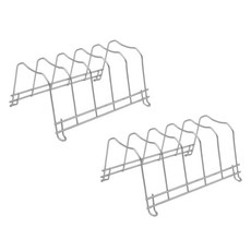 퍼스트리빙 싱크 식기건조대 선반 보조 접시꽂이, 2개, 실버