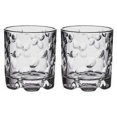 American Road 不規則玻璃威士忌古典杯 珠飾 RK2272, 2個