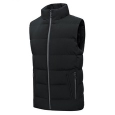 男款日常休閒保暖鋪棉背心