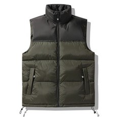 男款撞色冬季保暖鋪棉背心