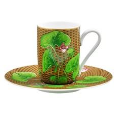 Raynaud Limoges Tresor Fleuri Marron 濃縮咖啡杯盤組, 1套, 混合色