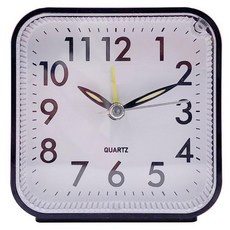 CELLIVING 方形靜音桌鐘, 黑色