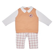 밍크뮤 아동용 와펜 베스트 상하복 세트