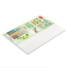 종이문화 뉴씨플레인 얇은 양면 색상지 B4 No 51 백색 120g, 33개