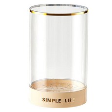 Mondspot 塑膠瀝水透明1格廚房餐具筒 YY57348, 黃色, 1個