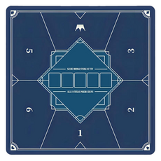 方形德州撲克牌用桌布遊戲墊 95*95cm, 深藍色5, 1個