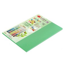 종이문화 뉴씨플레인 얇은 양면색상지 120g No 39 에머랄드색, 33개