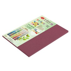 종이문화 뉴씨플레인 얇은 양면색상지 120g No 69 청적, 33개