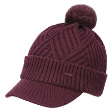 THE REDFACE 女性輕量編織帽 REEFHAW24503, 酒紅色