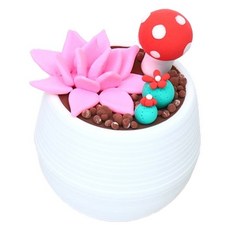 지점토 화분 만들기 어르신용 귀여운 미니미 선인장 클레이 세트 300g, 9, 1세트