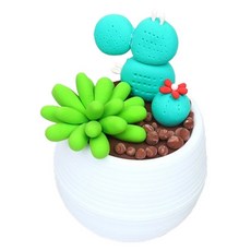 지점토 화분 만들기 어르신용 귀여운 미니미 선인장 클레이 세트 300g, 7, 1세트