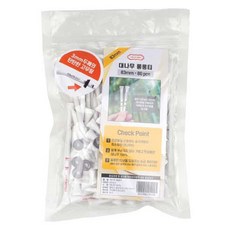 COLLYS GOLF 竹製高爾夫球座 + 橡膠圈組, 加長型, 80入