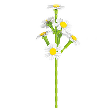 Daily Joy 室內裝飾品 單枝花朵 樂高相容積木, 小雛菊, 1個