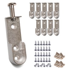 Sonjabisesang 更衣室U型掛衣桿 長型管座 19mm 10入, 鍍鉻