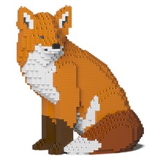 坐姿狐狸 動物積木 M 25 x 50 x 52.6 cm, 1個, 混合色