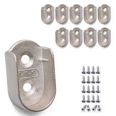 Sonjabisesang U型衣桿座 19mm 10入, 鉻色