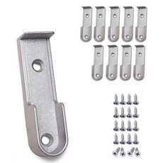 Sonjabisesang U型掛衣桿長型管座 16mm 10入, 銀色