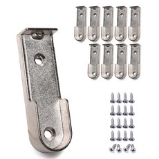 Sonjabisesang U型衣桿長管座 19mm 10入, 鍍鉻