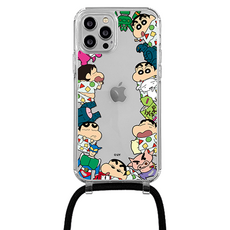 코쿼드 짱구 와글와글 목걸이 스트랩 휴드폰 케이스